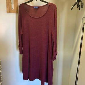 Burgundy dress